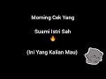ASMR Cowok Suara Suami Istri Yang Sudah Halal