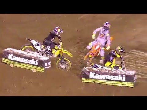 Ryan Dungey y James Stewart accidente Anaheim