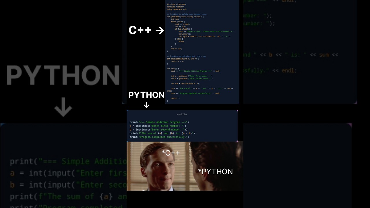 C++ vs PYTHON #memes #2025