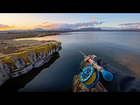 Streamer Fishing Deep Water for Big Icelandic Trout