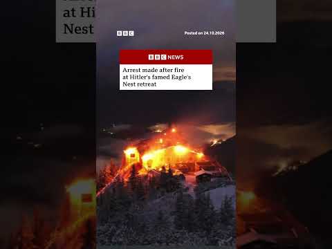 Arrest made after fire at Hitler's famed Eagle's Nest retreat. #BBCNews