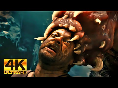 Giant Bugs attack the crew in the cave | King Kong | Film city