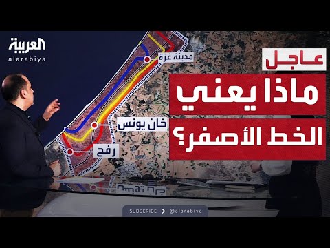 فيديو | العالم الليلة | الأصفر والمتقطع.. شرح تفصيلي لـ"الخطوط" في غزة