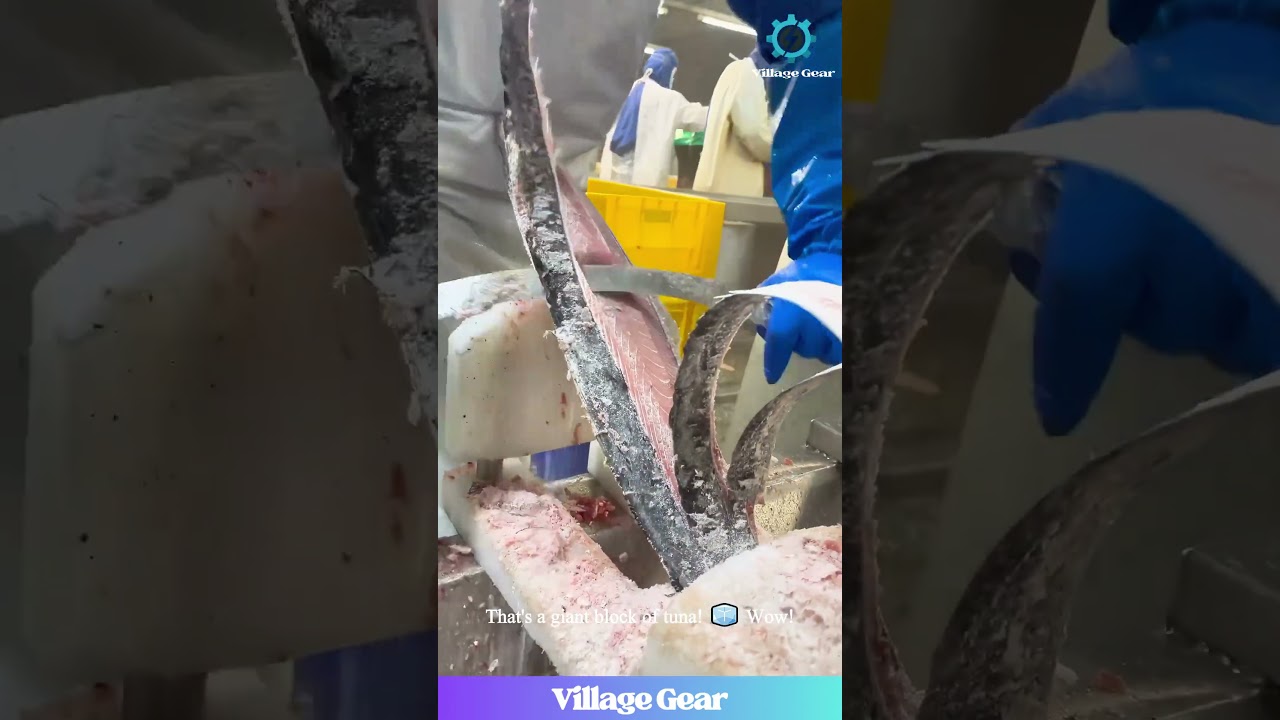 How Are Their Knives SO SHARP?! 🤯 This Tuna Carving is Next Level Satisfying! #tuna #skills