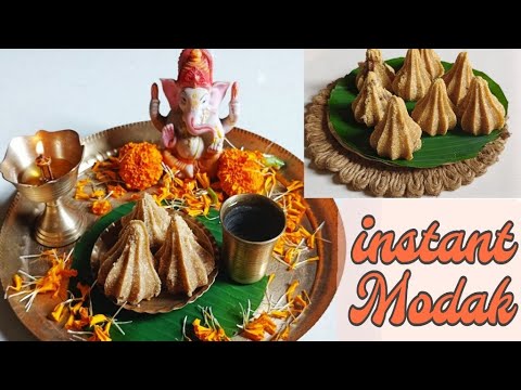Ganesh chaturthi special/chatu modak with chocolate bites/Modak /instant modak recipe/Sattu Modok