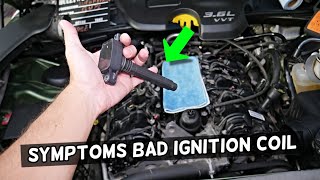 SYMPTOMS OF BAD IGNITION COIL demonstrated on DODGE CHARGER