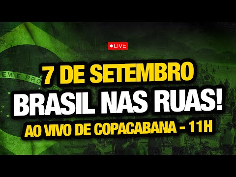 AO VIVO! 7 DE SETEMBRO: Dia do Resgate do Brasil! #BrasilComBolsonaro