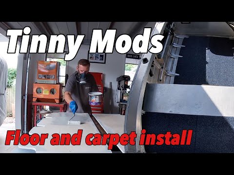 TINNY MODS - Installing a new floor and carpet in my tinny.