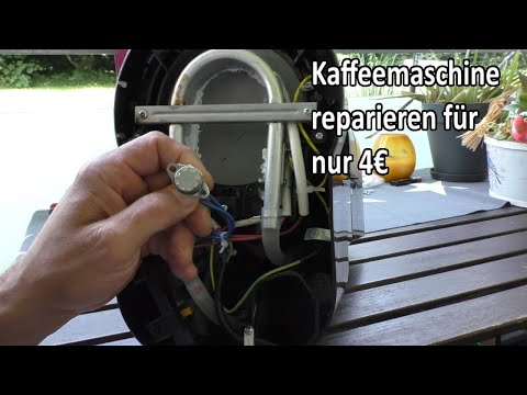 Kaffeemaschine heizt nicht mehr, 4€ Reparatur