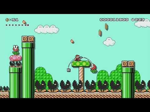 Neglected Garden ～乱れ咲きの荒蕪地～ by イヌサフラン - Super Mario Maker - No Commentary 1bl