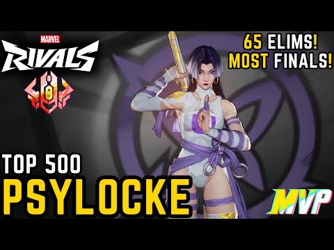 62 ELIMS! TOP 0.01% Psylocke | BALAS One Above All MVP Gameplay - MARVEL RIVALS