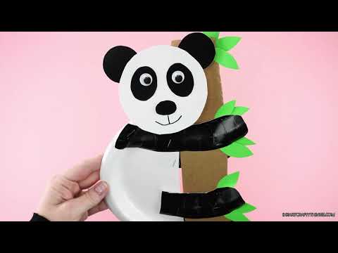 How to Make a Paper Plate Panda Craft