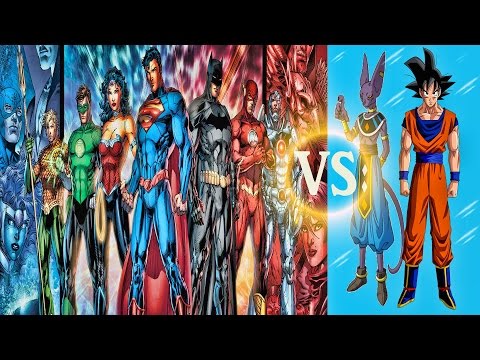 Goku and Beerus vs The Justice League