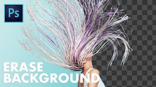 Fast & POWERFUL Way to Erase a Background in Photoshop! (Background Eraser Tool in Photoshop)