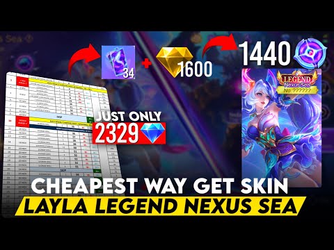 CHEAPEST WAY DRAW LAYLA LIMITED LEGEND NEXUS SEA SKIN | NEXUS SEA EVENT MLBB