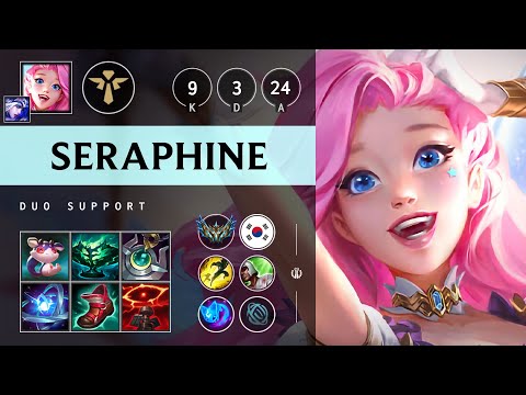 Seraphine Support vs Leona: Rampage - KR Challenger Patch 14.18