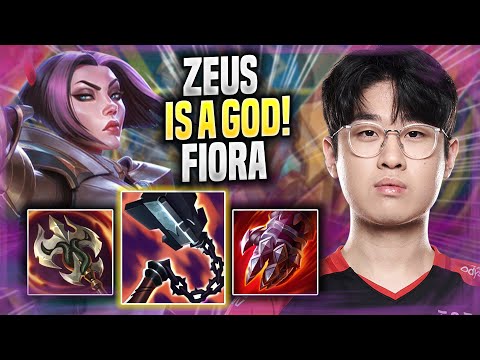 ZEUS IS A GOD WITH FIORA! - T1 Zeus Plays Fiora TOP vs Yasuo! | Season 2022