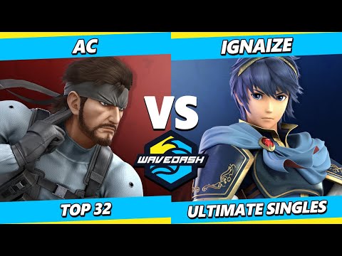 Wavedash 2023 - AC (Snake) Vs. Ignaize (Marth) Smash Ultimate - SSBU