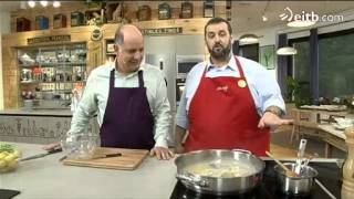 David de Jorge y Jose María Salvador preparan 'Bacalao en salsa verde'