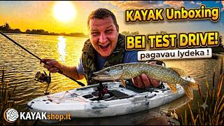 Išpakavau NAUJĄ KAJAKĄ ir iškart pagavau LYDEKĄ! 🎣 KAYAKSHOP LT