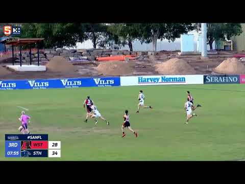 Rd 17 SANFL Snapshot - South's Eamon Wilkinson sprints free from the wing