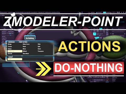 ZBrush - ZModeler Point(Actions) - "Do-Nothing"