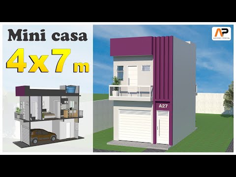 MINI CASA 4X7 METROS COM GARAGEM E QUARTO EXTRA!!!