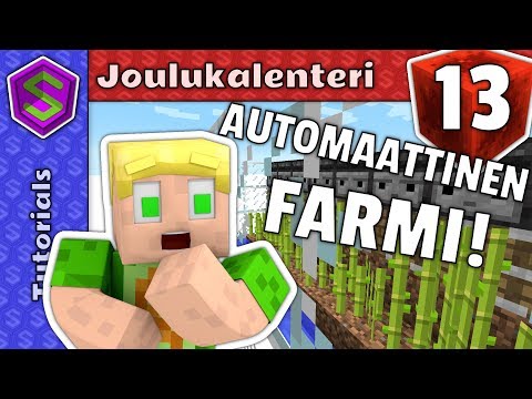Kuinka rakentaa automaattinen farmi! | Minecraft Redstone kalenteri #13