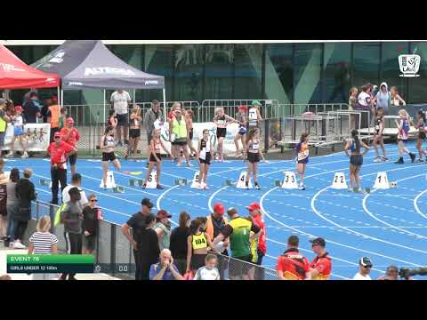 Girls Under 12 100m H2 - 2020 State Combined Events Championships // LAVicTV