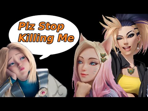 KDA All Out Akali/Ahri w Baddest Chroma Mid Lane - League of Legends