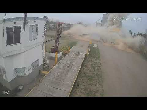 Explotó un silo en Lonquimay