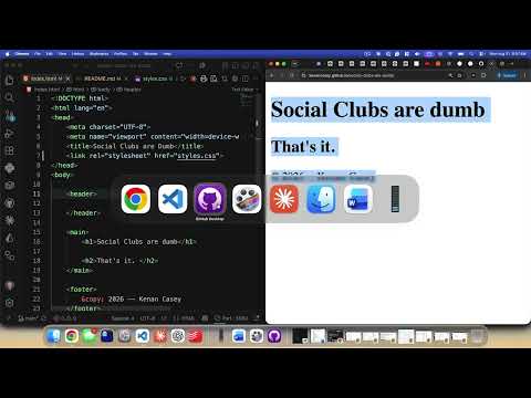 GitHub Pages and Semantic HTML (8-31-2026) | CIS311