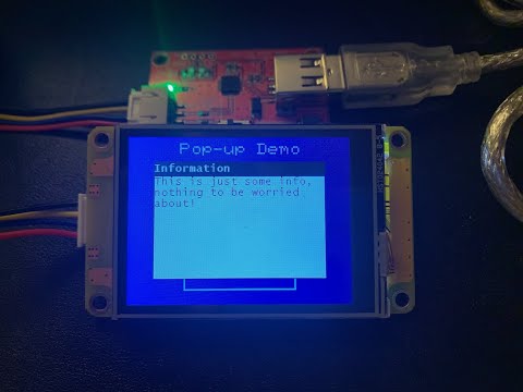 Popup windows with Nextion HMI