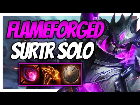 COOKING UP FLAMEFORGED SURTR BUILD! - Smite Surtr solo