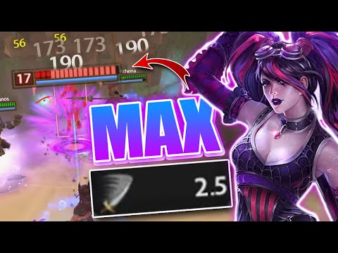The Morrigan with a MAX AUTO ATTACK SPEED BUILD IS CRAZY in SMITE!
