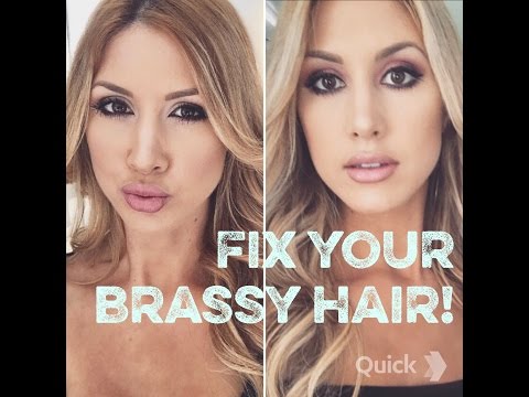 HOW TO FIX BRASSY HAIR AT HOME | TUTORIAL | AMANDA DOVE