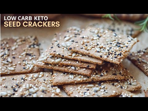 Keto Crackers, Low Carb Seed Crackers | Vegan, Nut Free, Dairy Free, Paleo Recipe