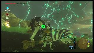 Beating Silver Lynel - Zelda Breath of the Wild Gameplay