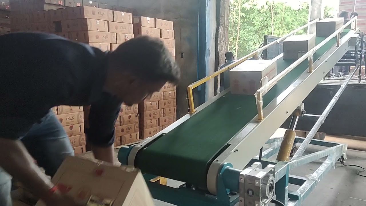 Truck Loading Conveyor with Flexible Roller Converyor