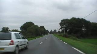 preview picture of video 'Driving On The D790 Between Kerviguen & Plounévez Quintin, Brittany, France 16th October 2009'