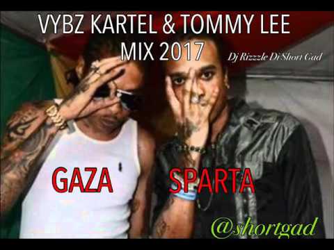 Vybz Kartel & Tommy Lee  Gaza Sparta (Dancehall  Mix 2017) Dj Rizzzle Di Short Gad