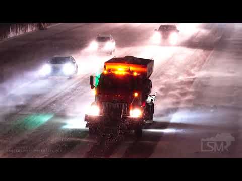 12-16-2020 Detroit, MI - Evening Rush Hour Heavy Snow