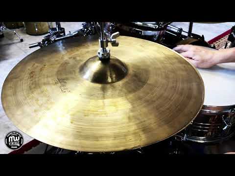 Rare ZILDJI Vram / Zildjian K Constantinople 16” Hi-hat Vintage 20s - ca 100 years old image 20
