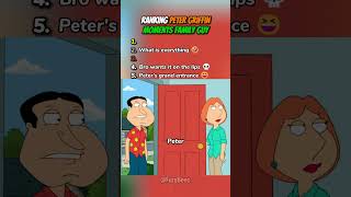Ranking Peter Griffin Moments Family Guy