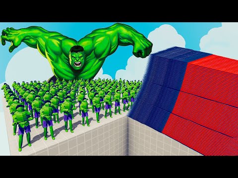 200x HULK + 1x GIANT vs EVERY GOD - Totally Accurate Battle Simulator TABS
