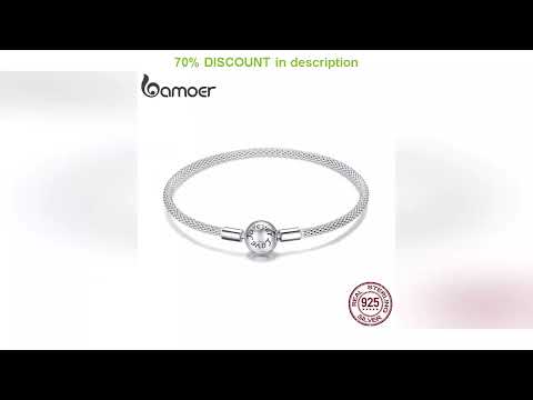 A must-have product! BAMOER-Clssico Love Forever Cobra Pulseiras de Corrente para Mulheres, 925 Pr