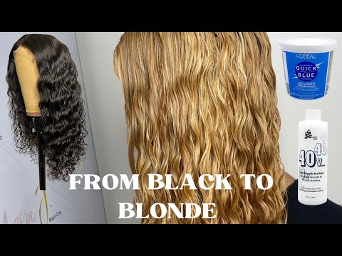 EASILY GO FROM BLACK TO BLONDE WITH THESE 2 PRODUCTS| BEST HAIR TO BLEACH 613