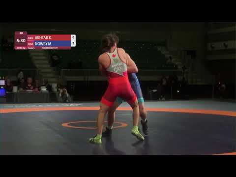 Round 3 GR - 55 kg: K. AKHTAR (CAN) v. M. NOWRY (USA)