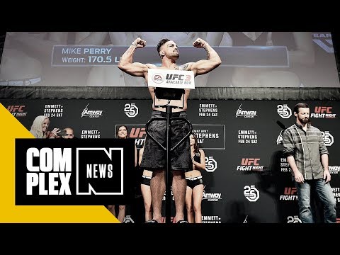 UFC Fighter Mike Perry Tried to Pull Down Rival’s Pants at Weigh-In