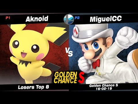Golden Chance S: NT | CS | Aknoid (Pichu) vs MiguelCC (Mario) - Losers Top 8